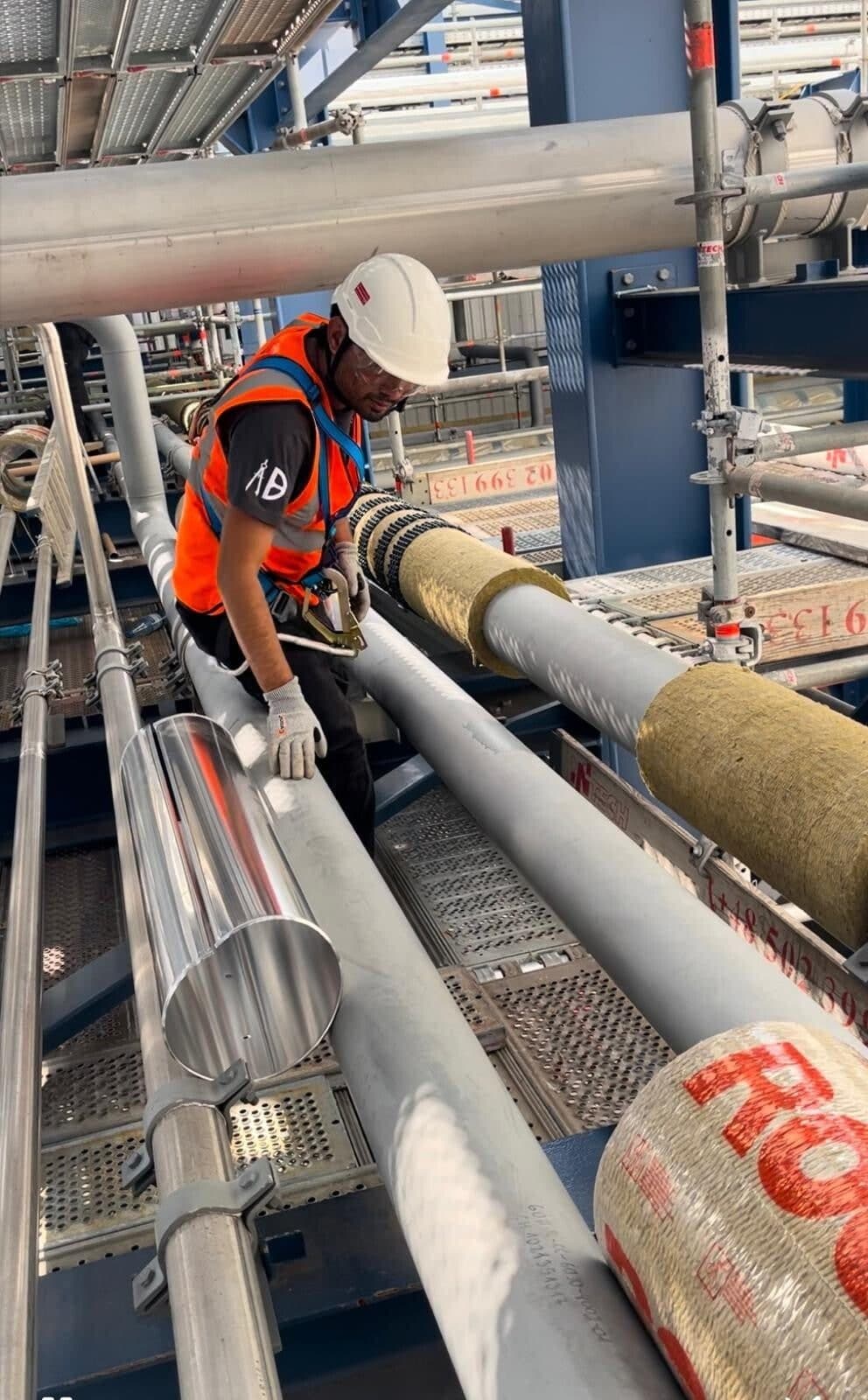 Calorifugeur qualifié Bloo-Mate sur chantier